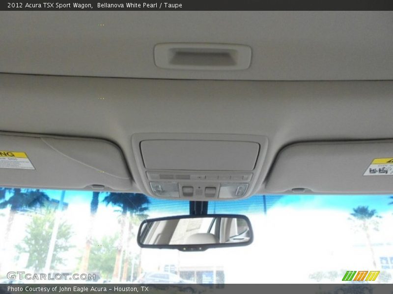 Bellanova White Pearl / Taupe 2012 Acura TSX Sport Wagon