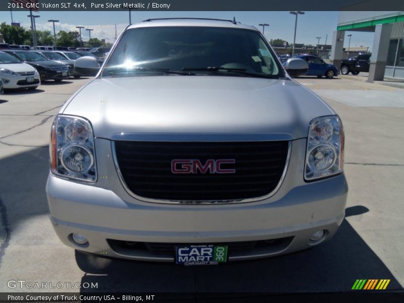 Pure Silver Metallic / Ebony 2011 GMC Yukon SLT 4x4