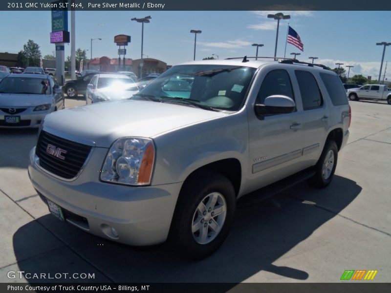 Pure Silver Metallic / Ebony 2011 GMC Yukon SLT 4x4