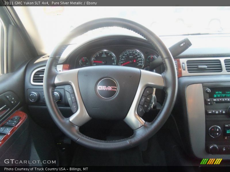 Pure Silver Metallic / Ebony 2011 GMC Yukon SLT 4x4