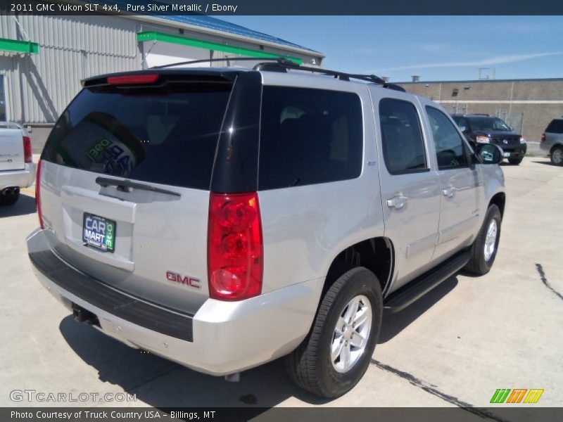 Pure Silver Metallic / Ebony 2011 GMC Yukon SLT 4x4