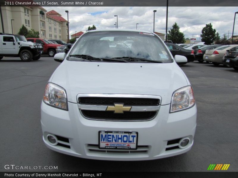 Summit White / Charcoal 2011 Chevrolet Aveo LT Sedan