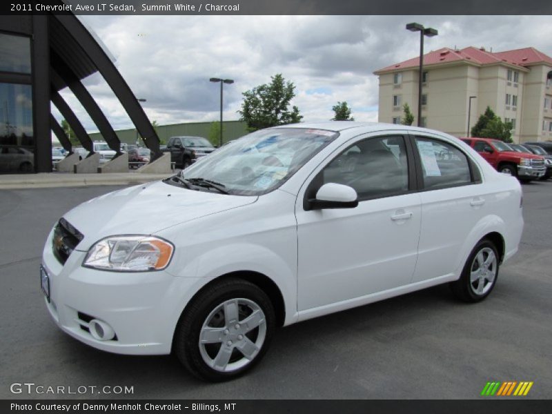 Summit White / Charcoal 2011 Chevrolet Aveo LT Sedan