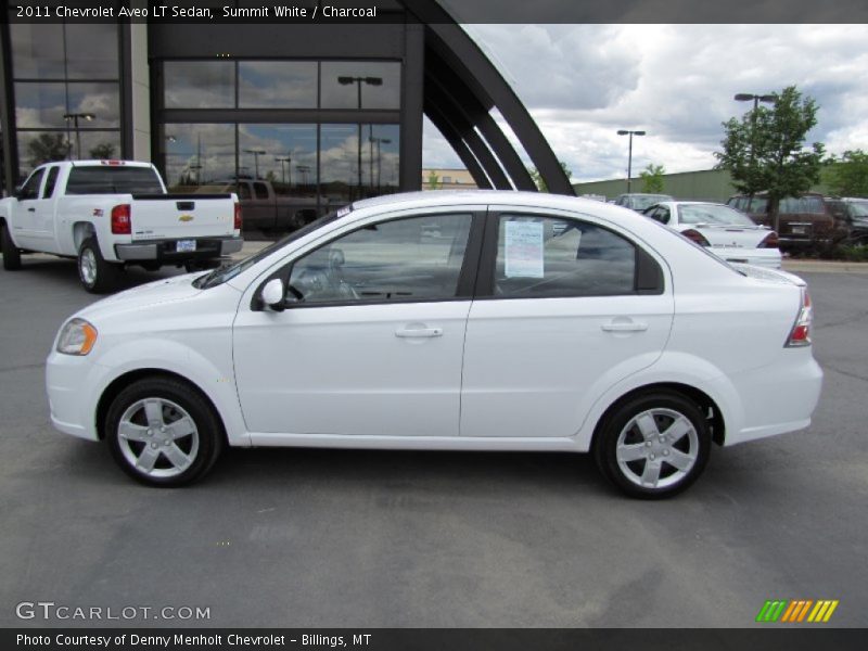 Summit White / Charcoal 2011 Chevrolet Aveo LT Sedan