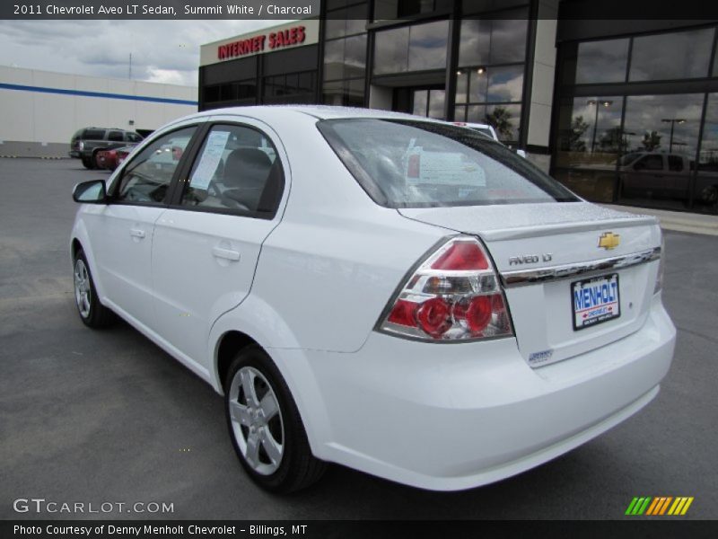Summit White / Charcoal 2011 Chevrolet Aveo LT Sedan