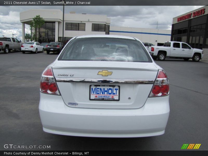 Summit White / Charcoal 2011 Chevrolet Aveo LT Sedan