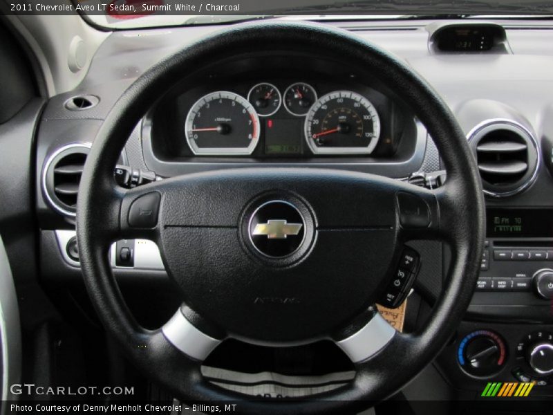 Summit White / Charcoal 2011 Chevrolet Aveo LT Sedan