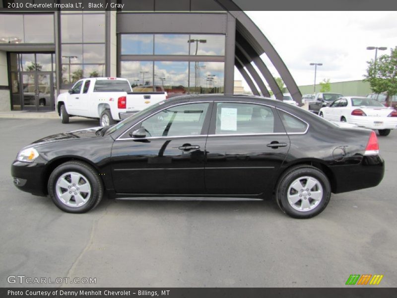 Black / Gray 2010 Chevrolet Impala LT
