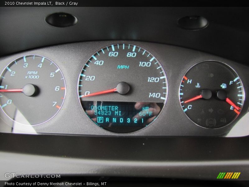 Black / Gray 2010 Chevrolet Impala LT