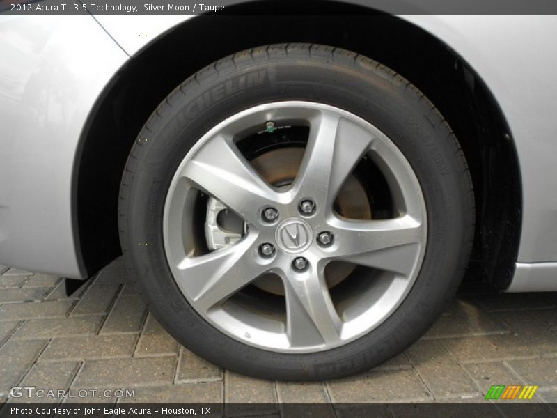 Silver Moon / Taupe 2012 Acura TL 3.5 Technology