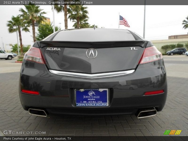 Graphite Luster Metallic / Taupe 2012 Acura TL 3.5 Technology