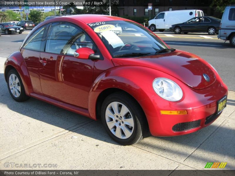Salsa Red / Black 2008 Volkswagen New Beetle S Coupe