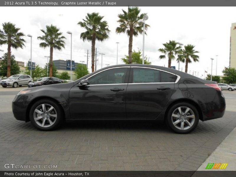 Graphite Luster Metallic / Taupe 2012 Acura TL 3.5 Technology