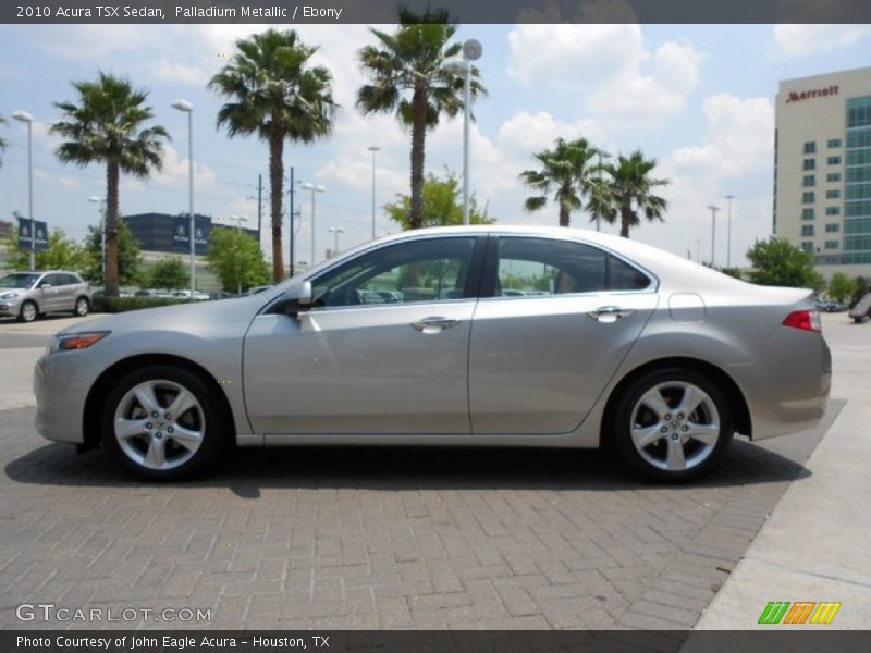 Palladium Metallic / Ebony 2010 Acura TSX Sedan