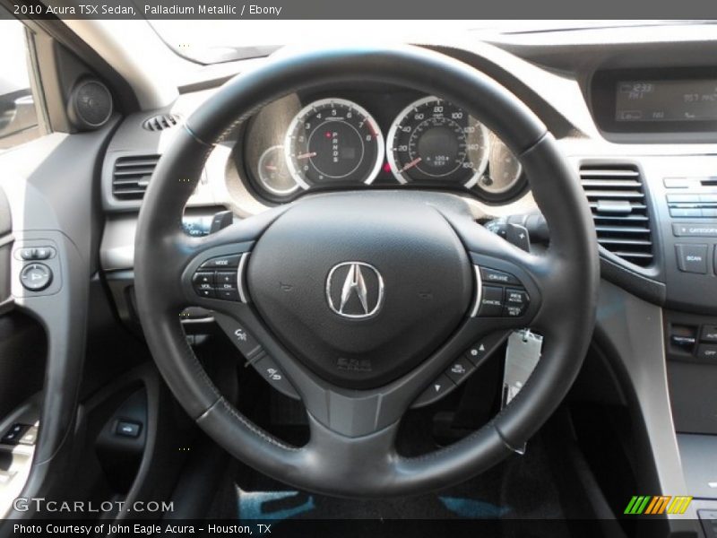 Palladium Metallic / Ebony 2010 Acura TSX Sedan