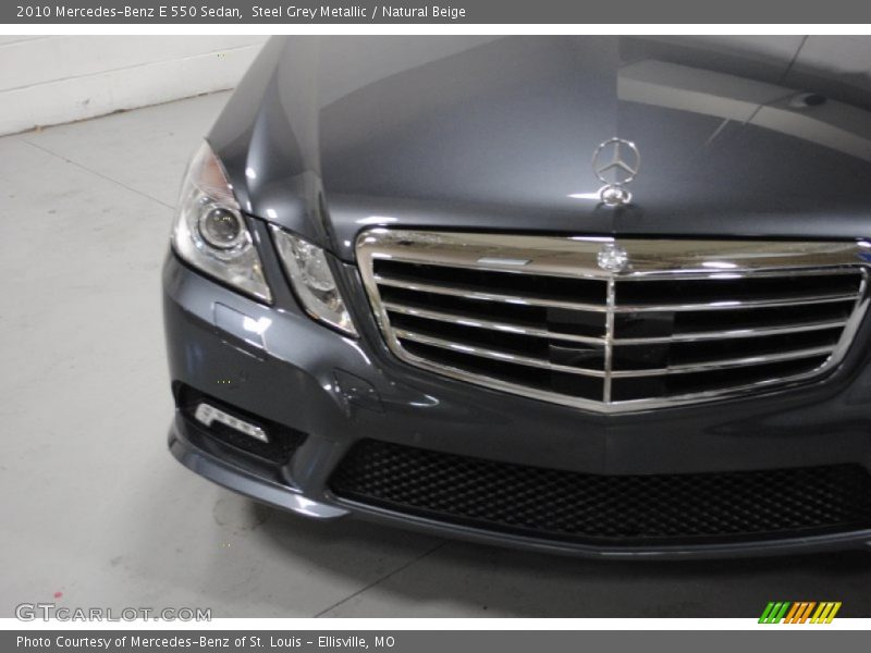 Steel Grey Metallic / Natural Beige 2010 Mercedes-Benz E 550 Sedan