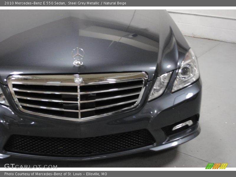 Steel Grey Metallic / Natural Beige 2010 Mercedes-Benz E 550 Sedan