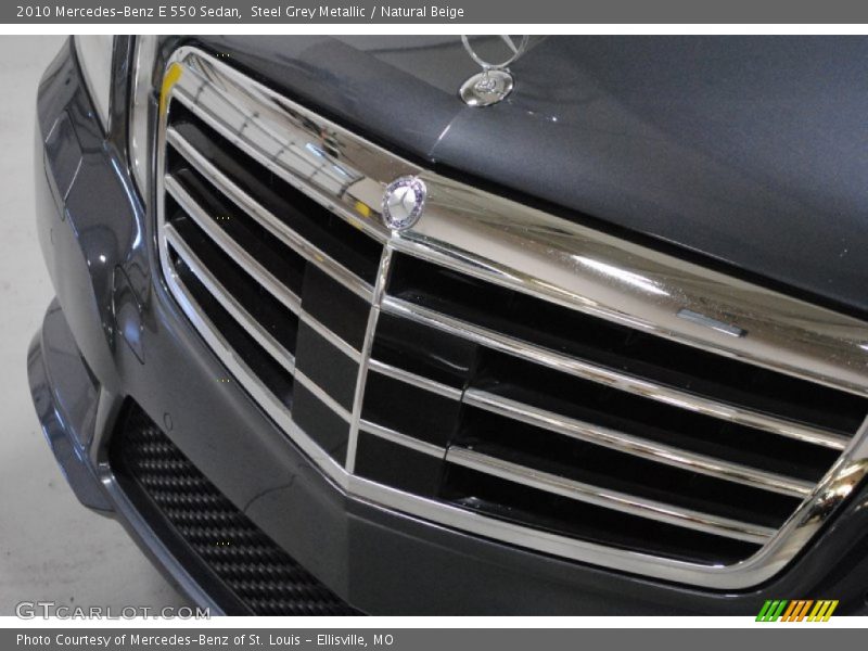 Steel Grey Metallic / Natural Beige 2010 Mercedes-Benz E 550 Sedan
