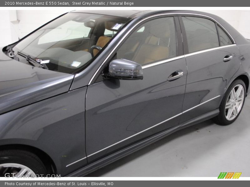 Steel Grey Metallic / Natural Beige 2010 Mercedes-Benz E 550 Sedan