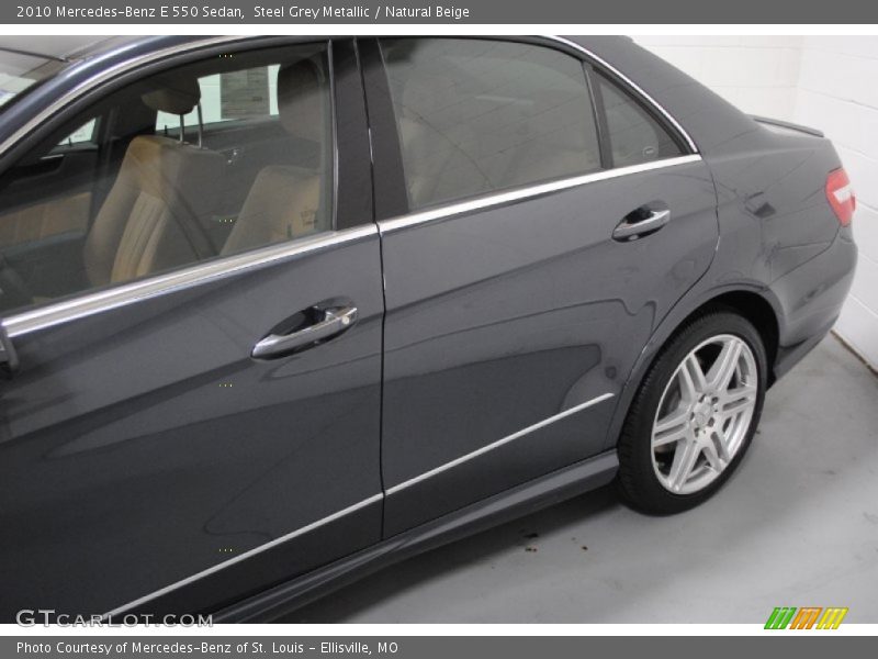 Steel Grey Metallic / Natural Beige 2010 Mercedes-Benz E 550 Sedan