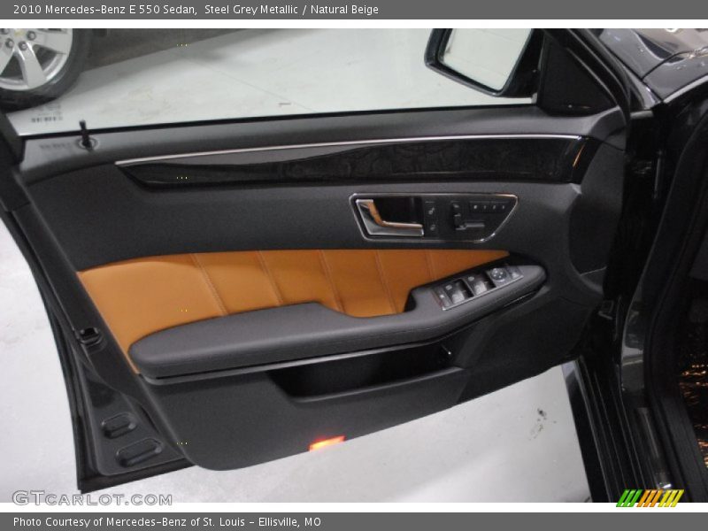 Steel Grey Metallic / Natural Beige 2010 Mercedes-Benz E 550 Sedan