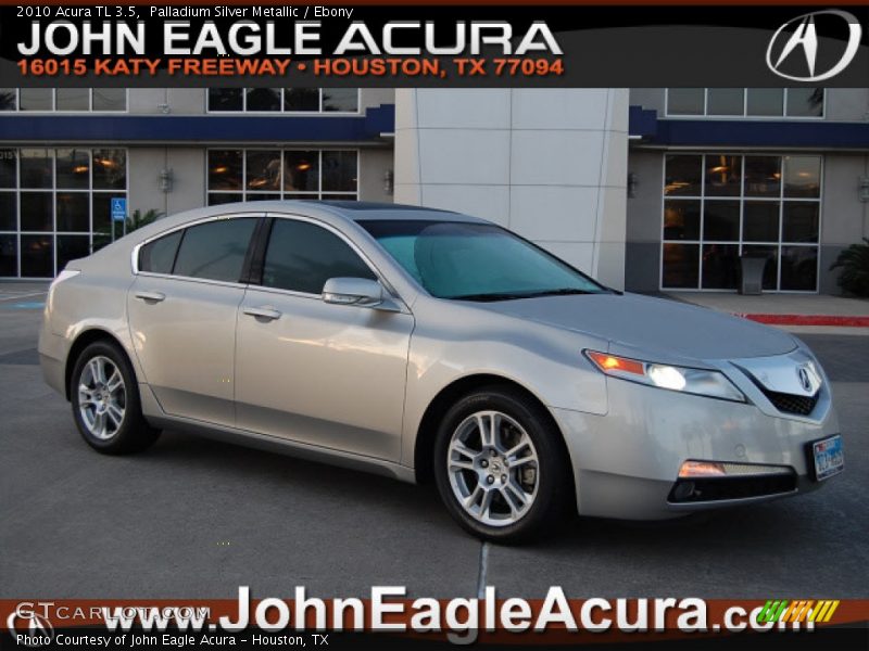 Palladium Silver Metallic / Ebony 2010 Acura TL 3.5