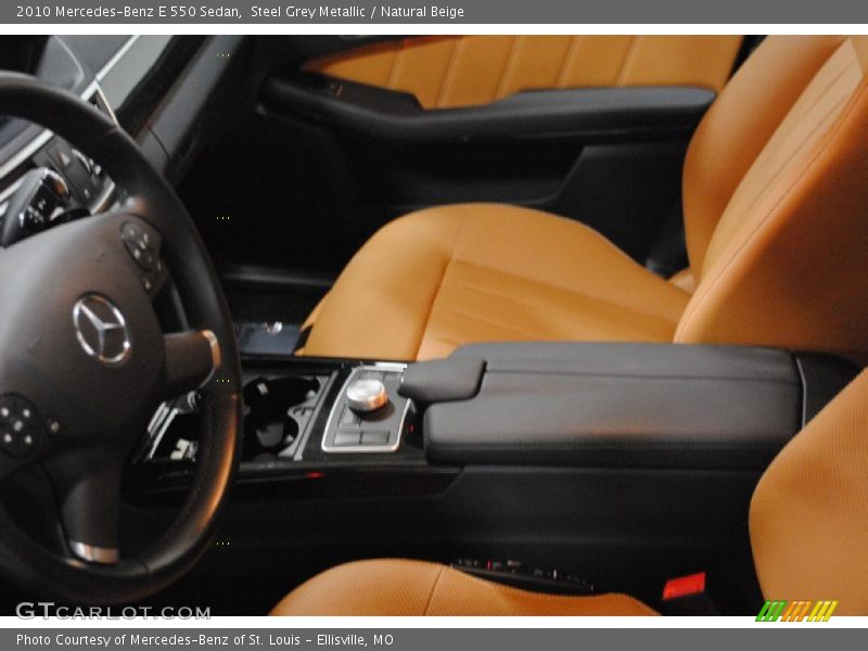 Steel Grey Metallic / Natural Beige 2010 Mercedes-Benz E 550 Sedan