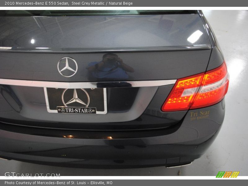 Steel Grey Metallic / Natural Beige 2010 Mercedes-Benz E 550 Sedan