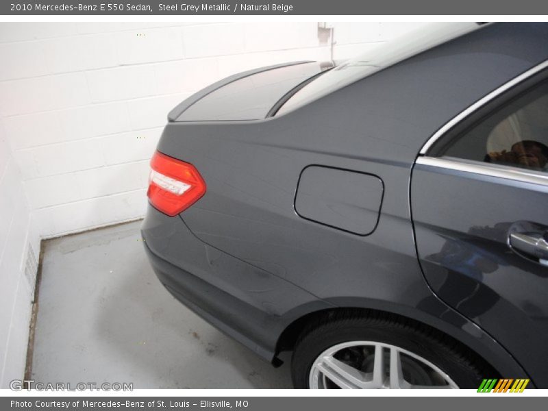 Steel Grey Metallic / Natural Beige 2010 Mercedes-Benz E 550 Sedan