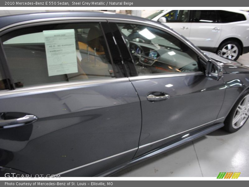Steel Grey Metallic / Natural Beige 2010 Mercedes-Benz E 550 Sedan