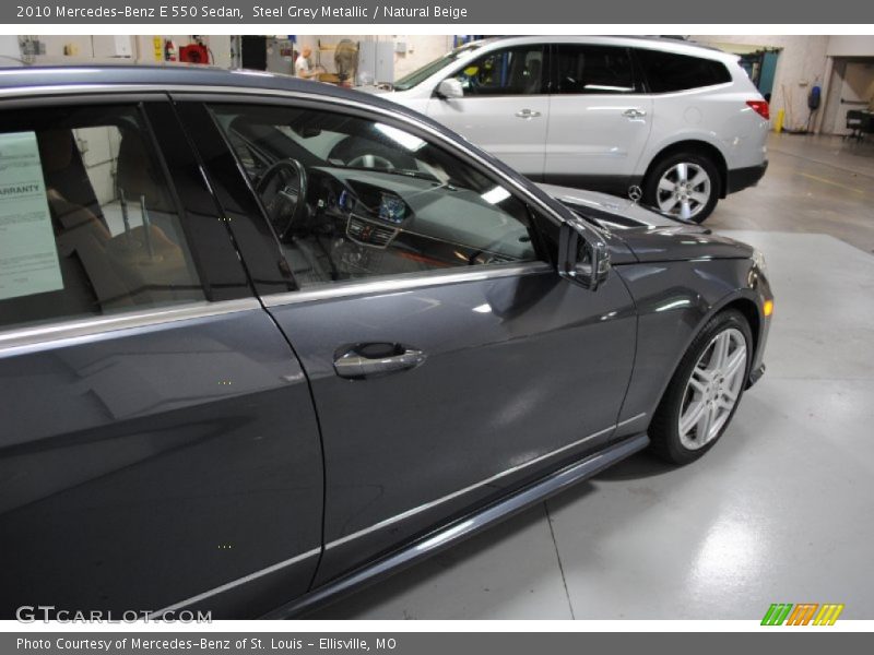 Steel Grey Metallic / Natural Beige 2010 Mercedes-Benz E 550 Sedan