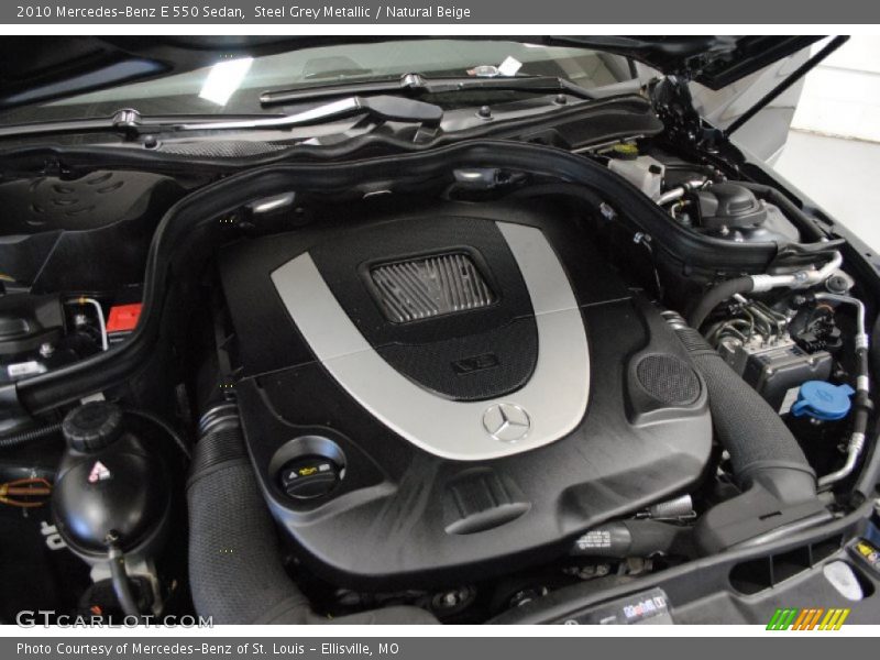 Steel Grey Metallic / Natural Beige 2010 Mercedes-Benz E 550 Sedan