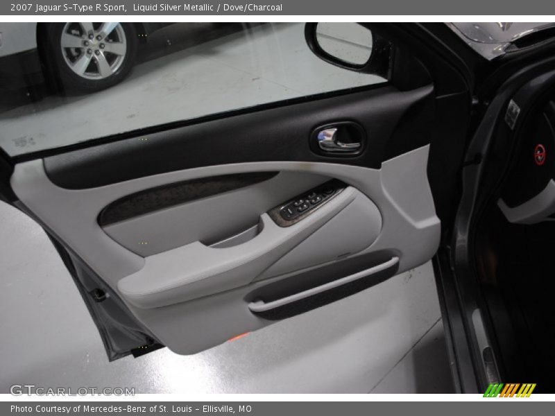 Liquid Silver Metallic / Dove/Charcoal 2007 Jaguar S-Type R Sport