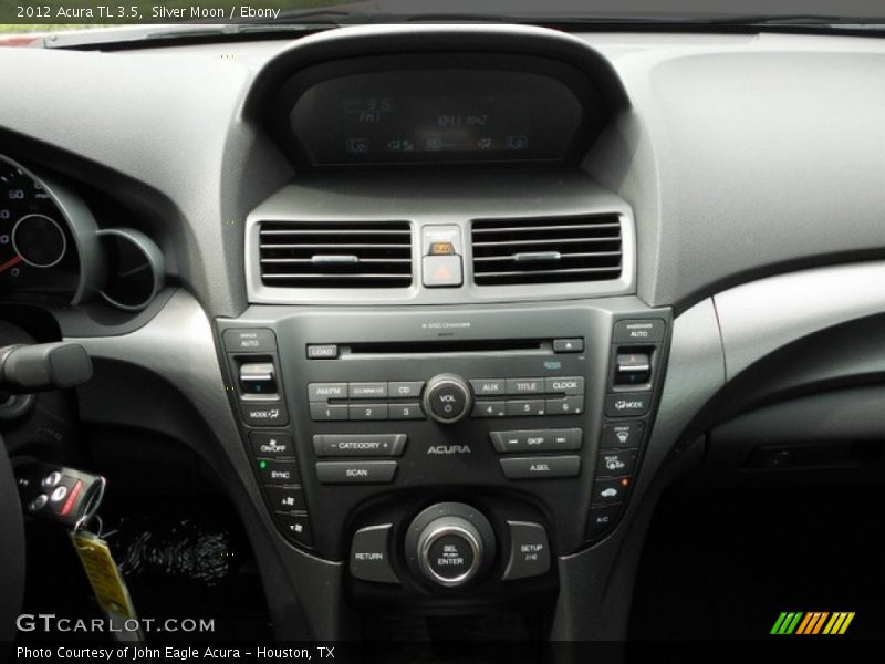 Silver Moon / Ebony 2012 Acura TL 3.5