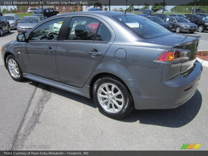 Graphite Gray Pearl / Black 2011 Mitsubishi Lancer ES