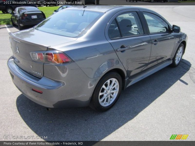 Graphite Gray Pearl / Black 2011 Mitsubishi Lancer ES