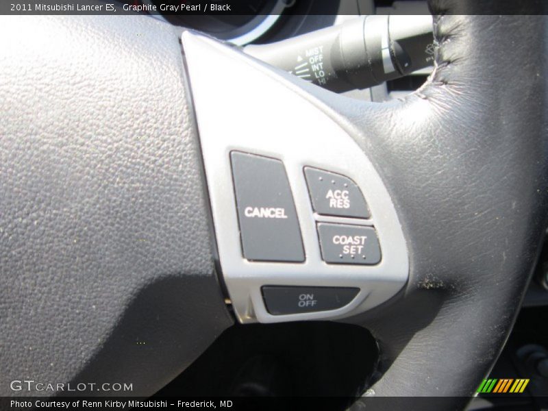 Graphite Gray Pearl / Black 2011 Mitsubishi Lancer ES