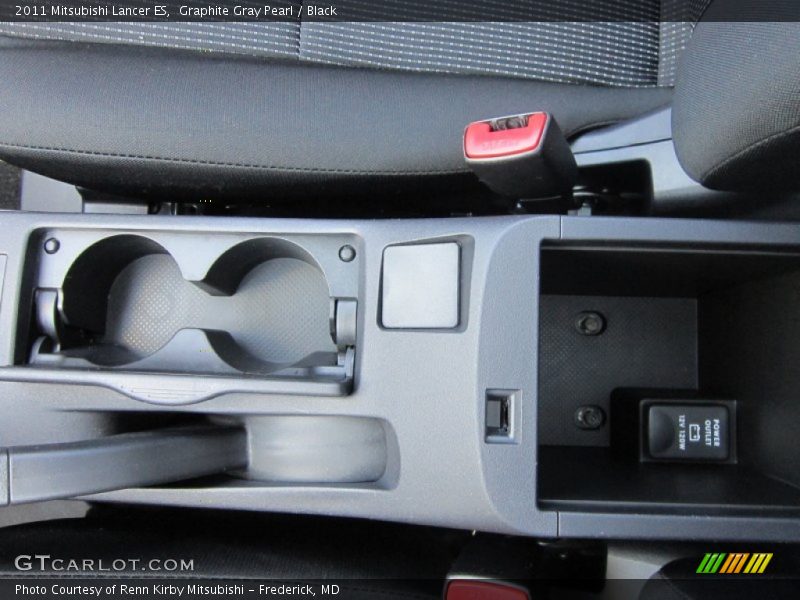 Graphite Gray Pearl / Black 2011 Mitsubishi Lancer ES