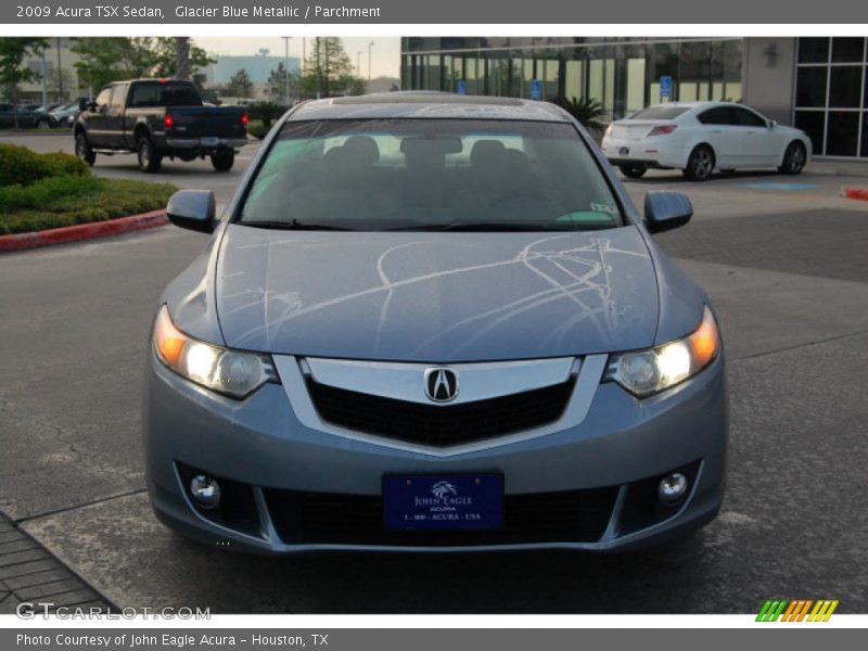 Glacier Blue Metallic / Parchment 2009 Acura TSX Sedan