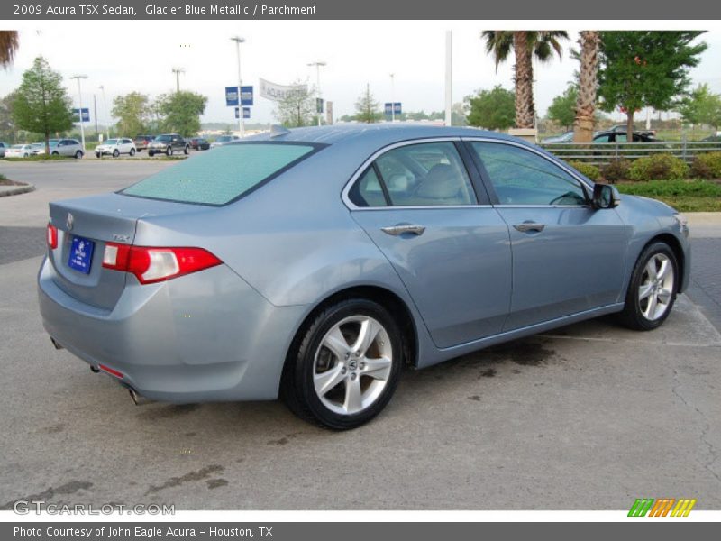 Glacier Blue Metallic / Parchment 2009 Acura TSX Sedan