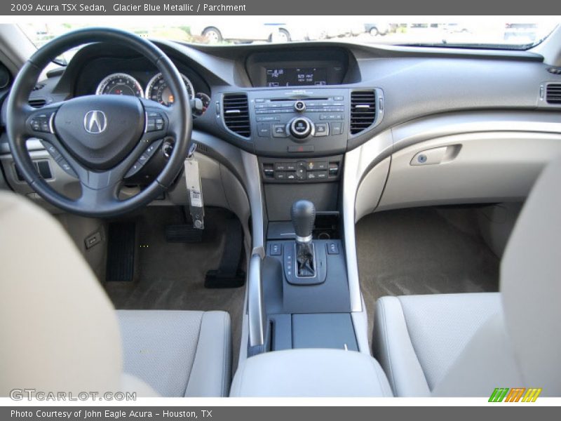 Glacier Blue Metallic / Parchment 2009 Acura TSX Sedan