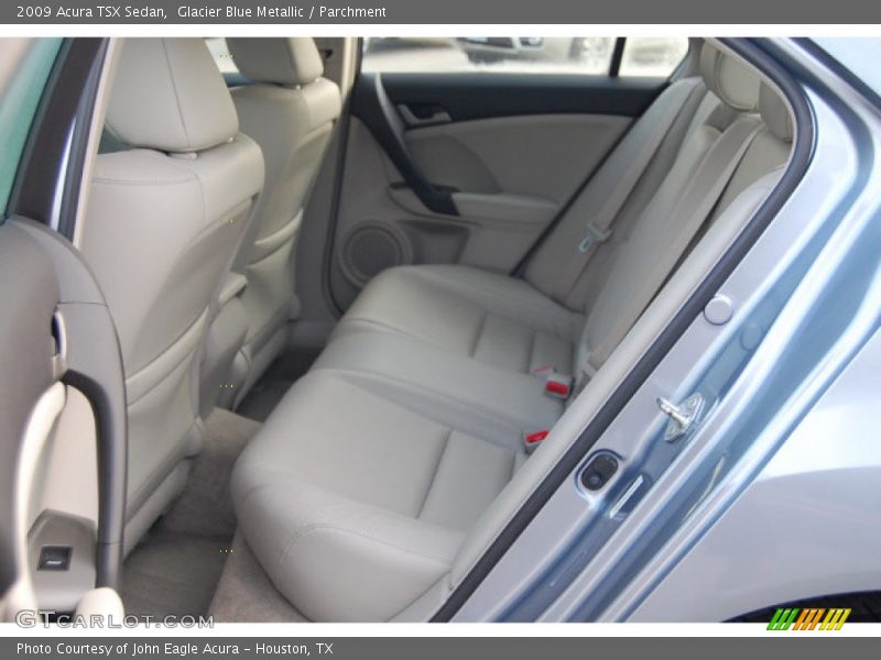 Glacier Blue Metallic / Parchment 2009 Acura TSX Sedan