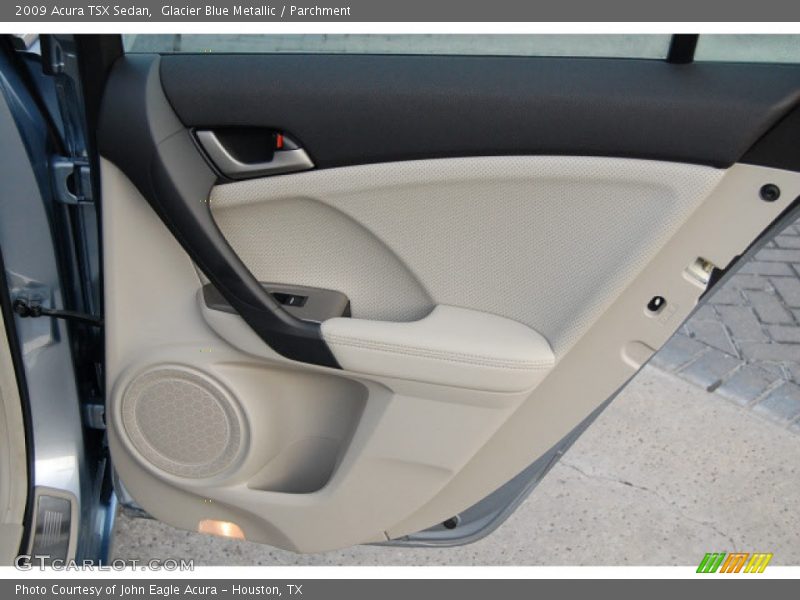 Glacier Blue Metallic / Parchment 2009 Acura TSX Sedan
