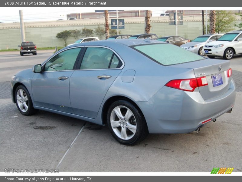 Glacier Blue Metallic / Parchment 2009 Acura TSX Sedan