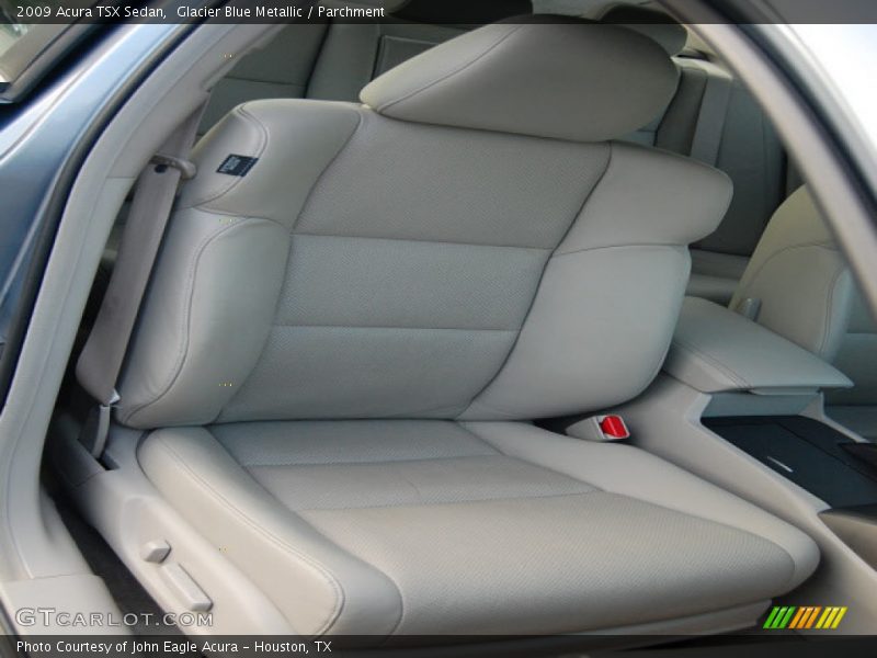 Glacier Blue Metallic / Parchment 2009 Acura TSX Sedan