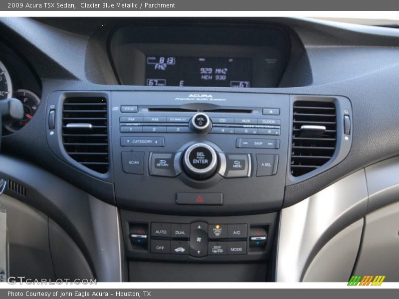 Glacier Blue Metallic / Parchment 2009 Acura TSX Sedan