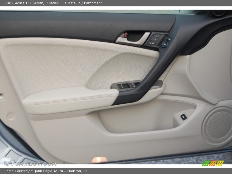 Glacier Blue Metallic / Parchment 2009 Acura TSX Sedan