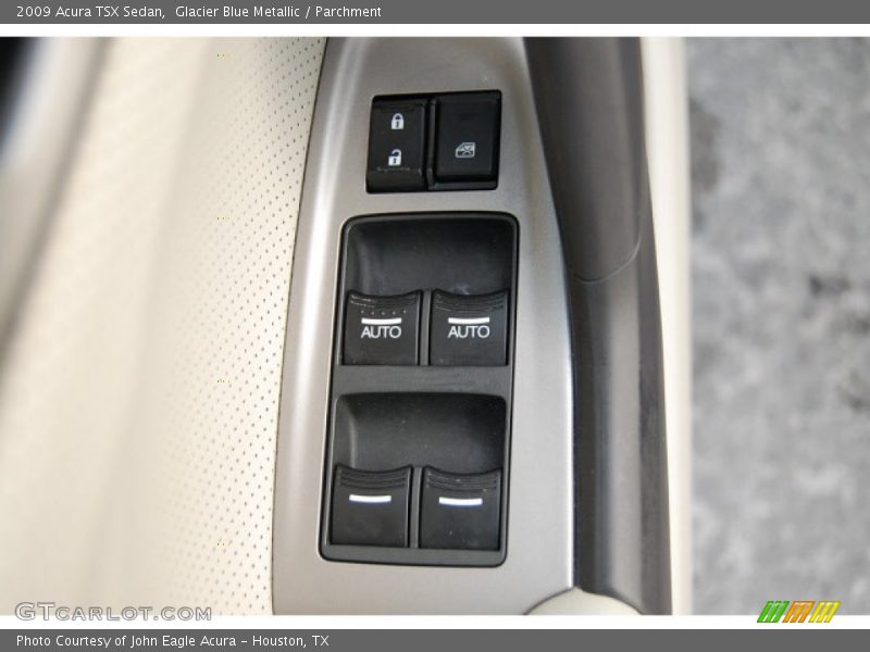 Glacier Blue Metallic / Parchment 2009 Acura TSX Sedan