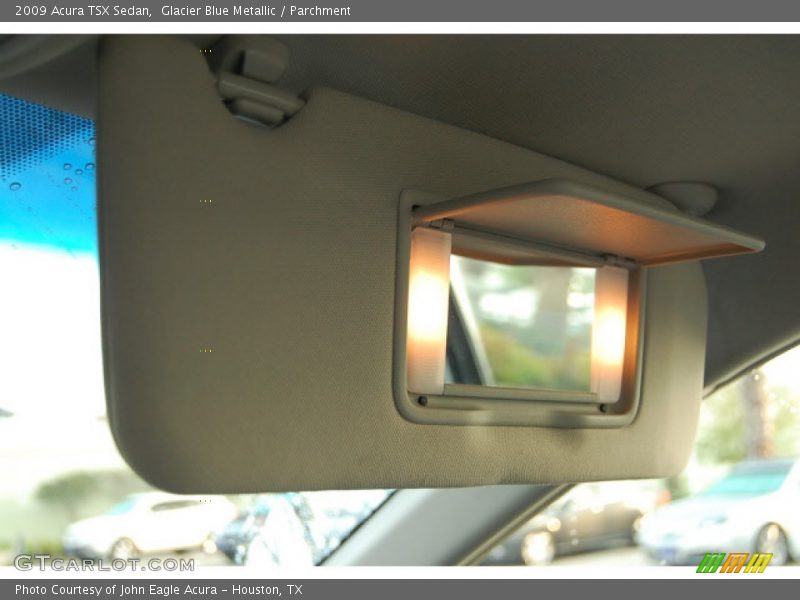 Glacier Blue Metallic / Parchment 2009 Acura TSX Sedan