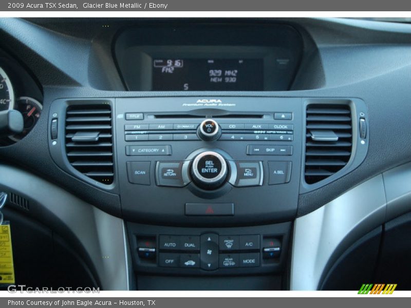 Glacier Blue Metallic / Ebony 2009 Acura TSX Sedan